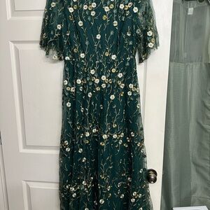 Baltic Born Green Floral Maxi Dress